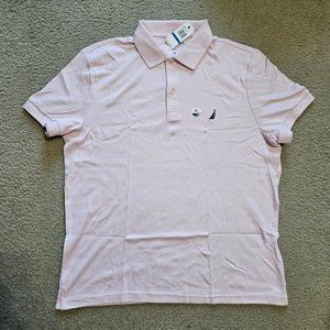 Nautica Men's Slim Fit Interlock Soft Touch Polo - Cradle Pink X-Large (XL) NWT